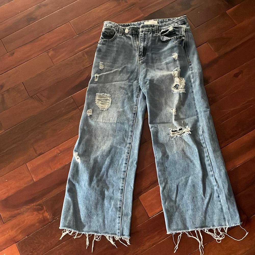 Blue mom jeans